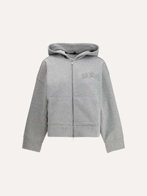 GANNI Two-way Zip Hoodie