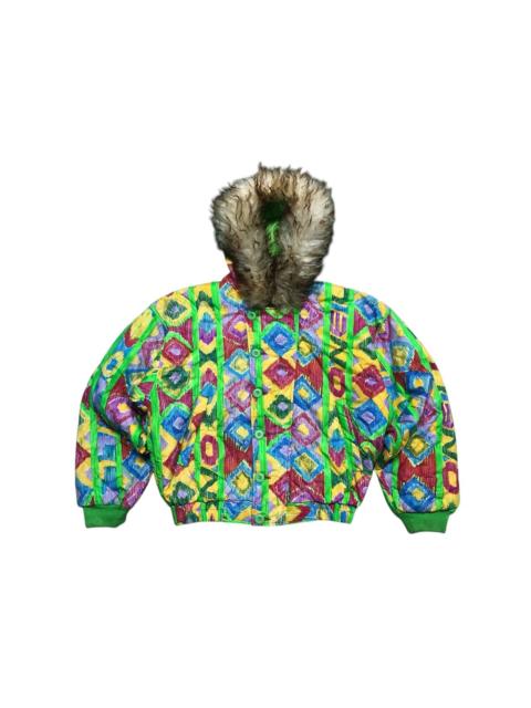 O'Neill Vintage O’Neill Down Jacket Multicolor Fur Hoodie