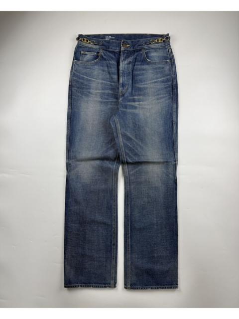 CELINE Celine Triomphe Gold Buckle Jeans