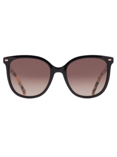 CAROLINA HERRERA Carolina Herrera Brown Gradient Oversized Ladies Sunglasses HER 0136/S 0WR7/HA 55