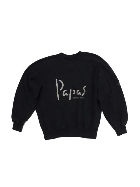 Other Designers Japanese Brand - Papas Big Logo Double Side Sweatshirt Made in Japan
