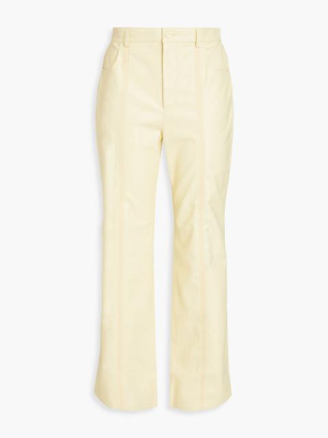 Nanushka Jesca crochet-trimmed OKOBOR™ kick-flare pants