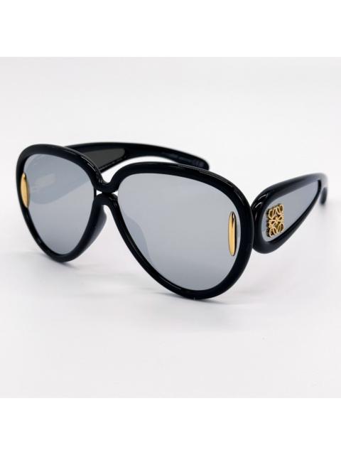 Loewe NEW LW40132I 01C, LOEWE UNISEX BLACK SILVER SUNGLASSES LOEWE