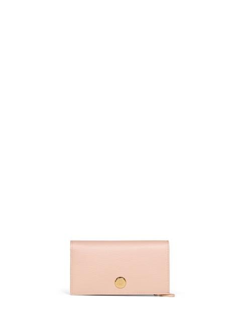 Stella McCartney Stella Mccartney Women Blush Pink Logo Vertical Tri-Fold Wallet