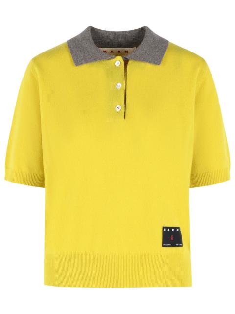 Marni Marni Cashmere Polo Shirt Yellow Women