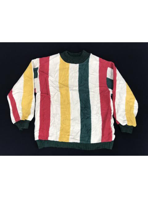 Other Designers Japanese Brand - Vintage Lele Sweatshirt Color Block Style Striped