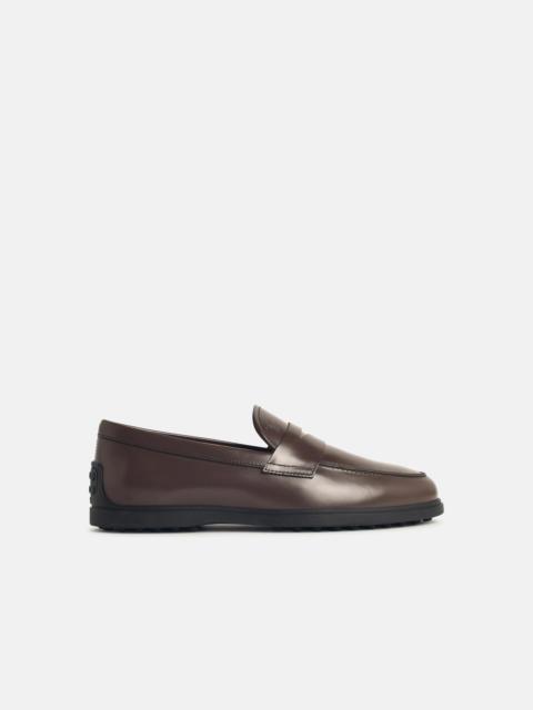 Tod's BROWN LEATHER LOAFERS