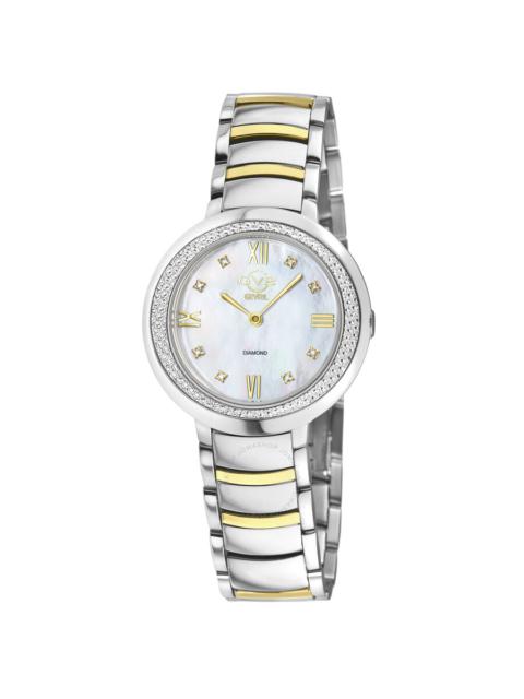 Gv2 By Gevril - GV2 by Gevril Amalfi Diamond Mother of Pearl Dial Ladies Watch 14104B