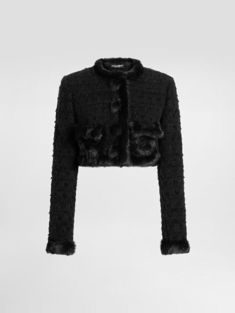 Dolce & Gabbana Single-breasted mat jacket