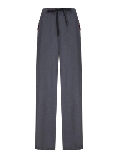 Prada Prada Women Wool And Mohair Sports Trousers