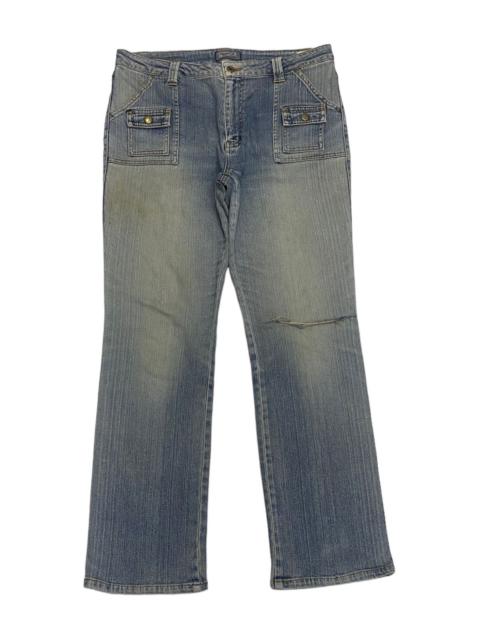 Other Designers Le Grande Bleu (L.G.B.) - THEORIA JEANS BUSH POCKET STYLE DISTRESSED DENIM JEANS
