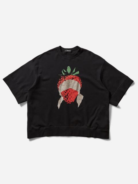 UNDERCOVER Women's Cropped Crewneck Sweatshirt Black