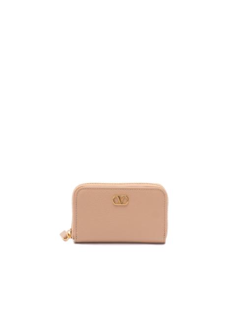 Valentino `Vlogo Signature` Mini Zip Around Wallet
