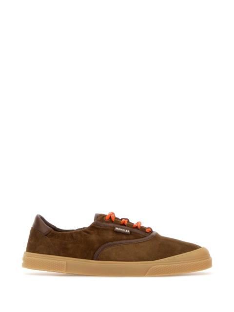 Moncler Moncler Men Brown Suede Vera Leisure Sneakers