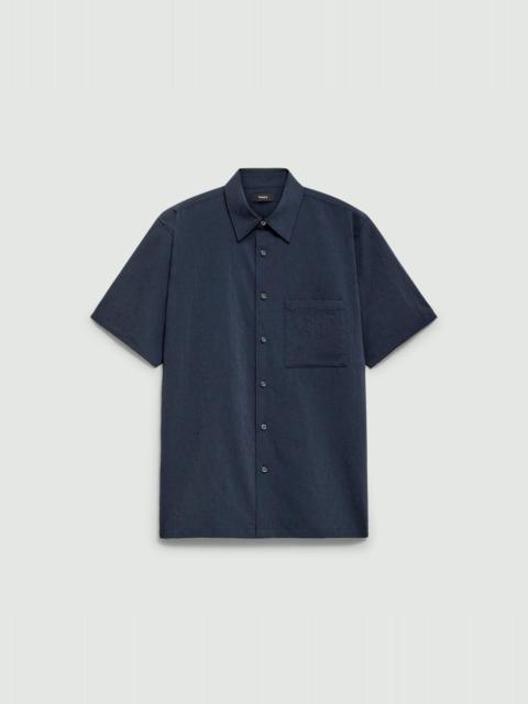 Theory Noll Short-Sleeve Shirt in Kelso Nylon