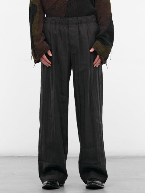 Our Legacy Black Tech-Flax Leisure Trousers