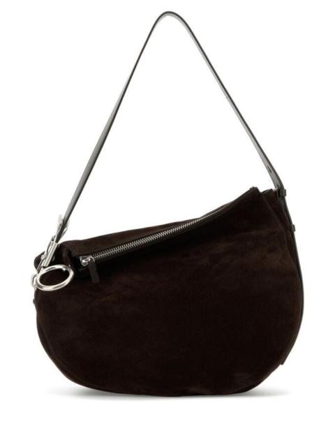 Burberry Burberry Women Chocolate Suede Medium Knight Shoulder Bag