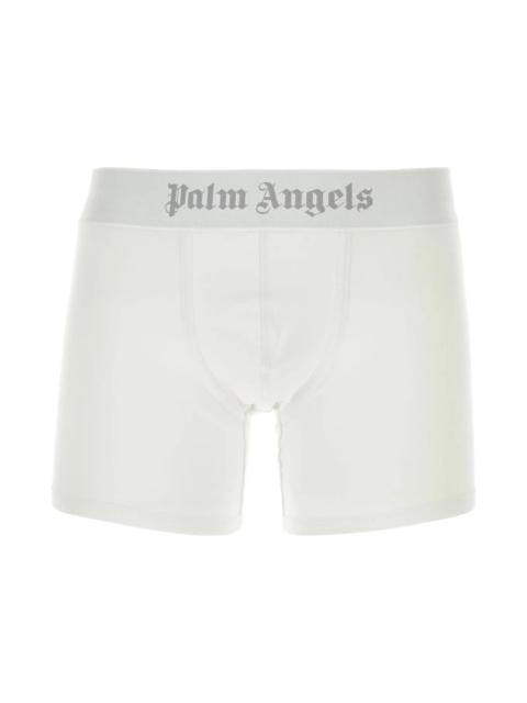 Palm Angels White Stretch Cotton Boxer Set