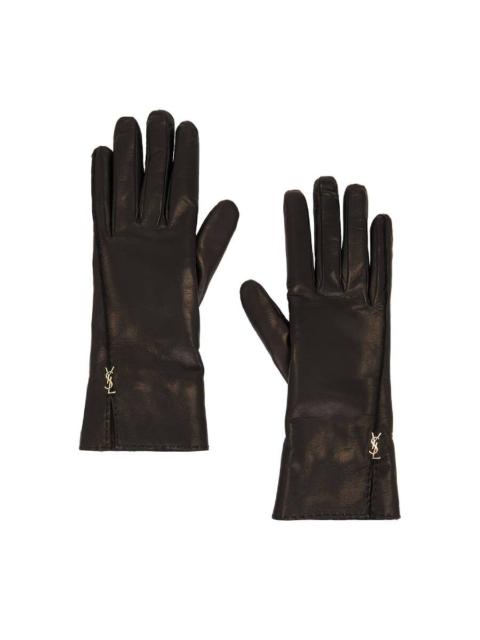 SAINT LAURENT Saint Laurent Womens Leather Gloves