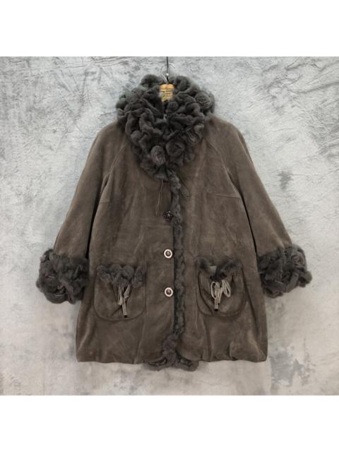 Other Designers Japanese Brand - GOJI LAMODA MADE IN JAPAN REX RABBIT FUR COAT #5544-196
