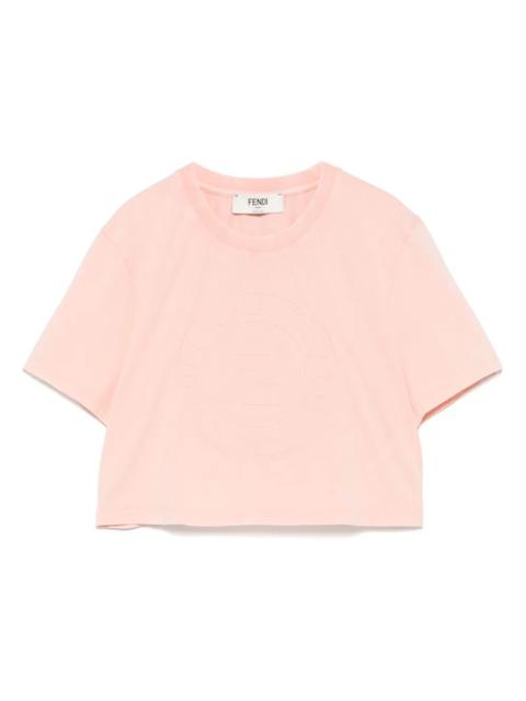 FENDI 3d Fendi Roma Cropped T-Shirt