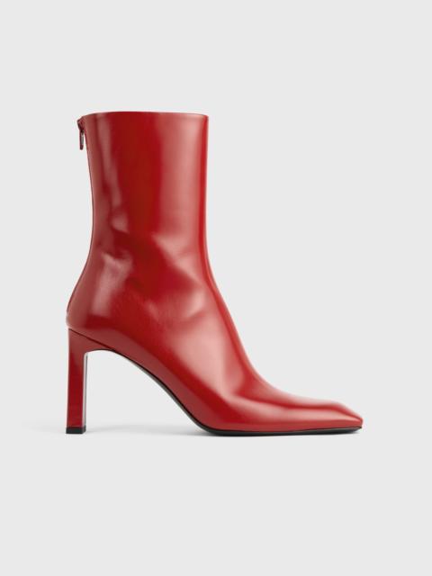 TOTEME Bar glossy leather boots red