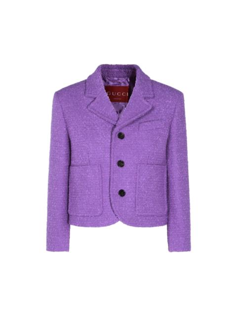 GUCCI Purple Cotton Casual Jacket
