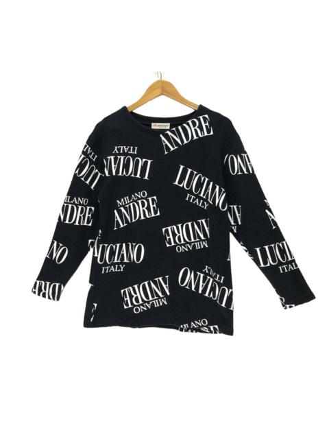 Other Designers Japanese Brand - Andreluciano Italy over print sweatshirt crewneck