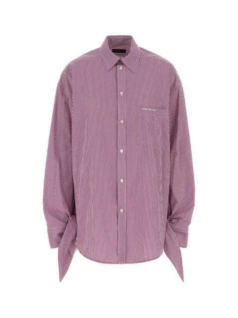 BALENCIAGA Balenciaga Women Embroidered Poplin Oversize Shirt