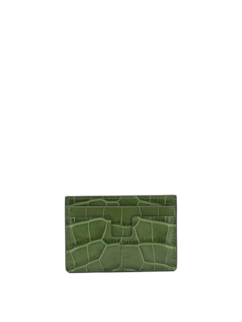 TOM FORD Tom Ford Tejus T Line Card Holder Green