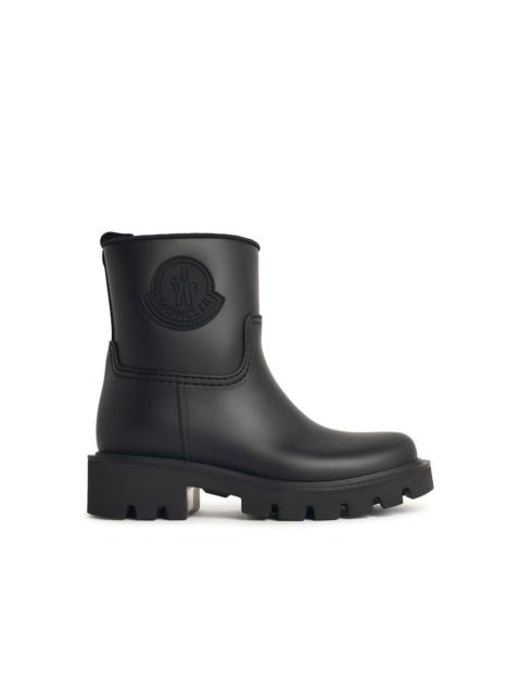 Moncler Moncler 'Kickstream' Black Pvc Rain Boots Women