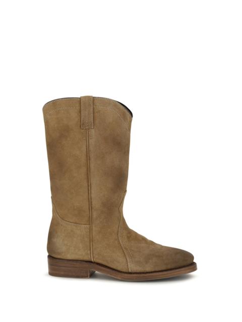 Jil Sander Jil Sander Bruce Suede Ankle Boots Walnut