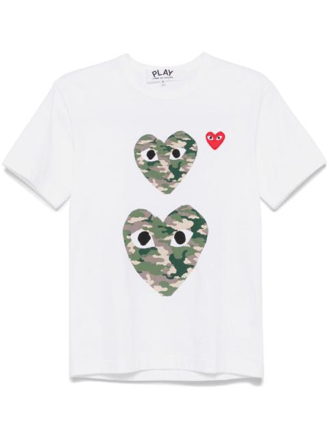 Comme des Garçons PLAY Camo Two Heart Tee Unisex