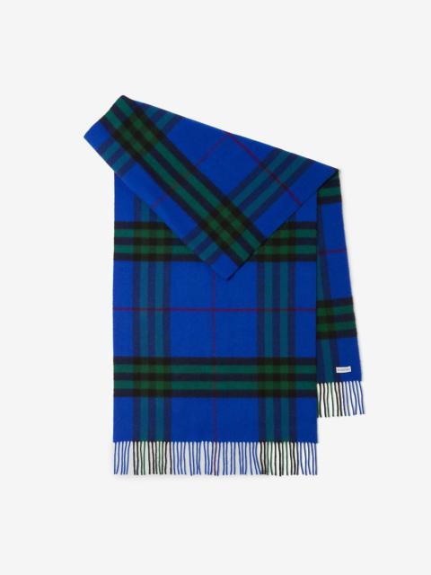 Burberry Wide Check Cashmere Scarf
