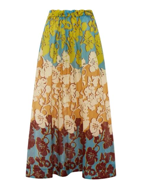 ALÉMAIS Splice Midi Skirt in Multi
