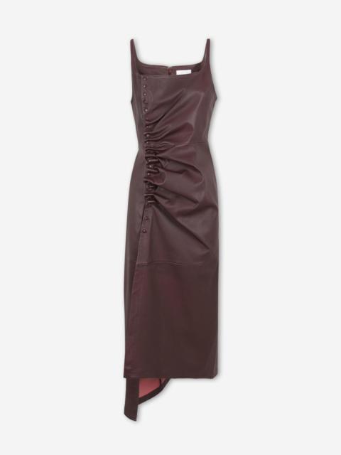 rabanne DRAPED MIDI DRESS