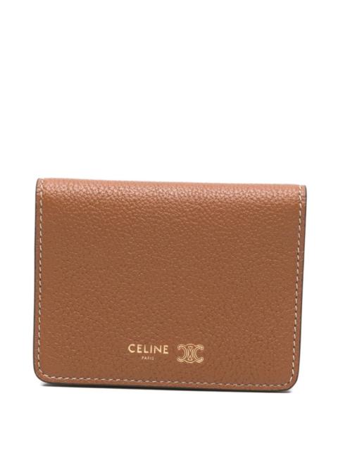 CELINE Celine Women Triomphe Leather Card Case