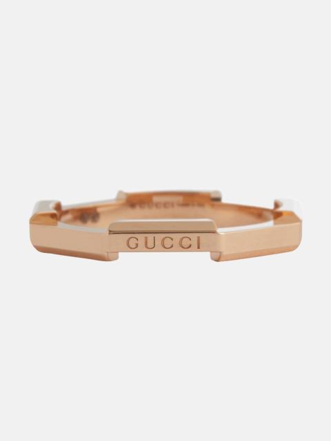 GUCCI Link to Love 18kt rose gold ring