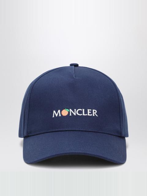 Moncler Blue baseball cap with logo