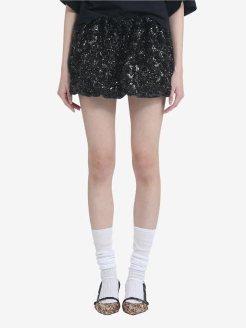N°21 MINI SKIRT WITH SEQUIN FABRIC
