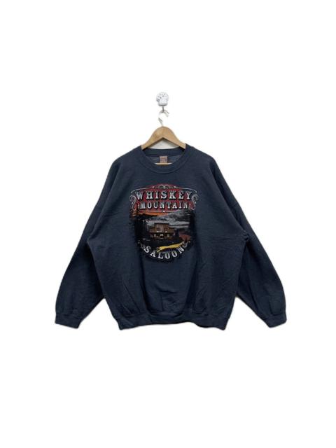 Other Designers Vintage Whiskey Mountain Saloon Sweatshirt Pullover Baggy