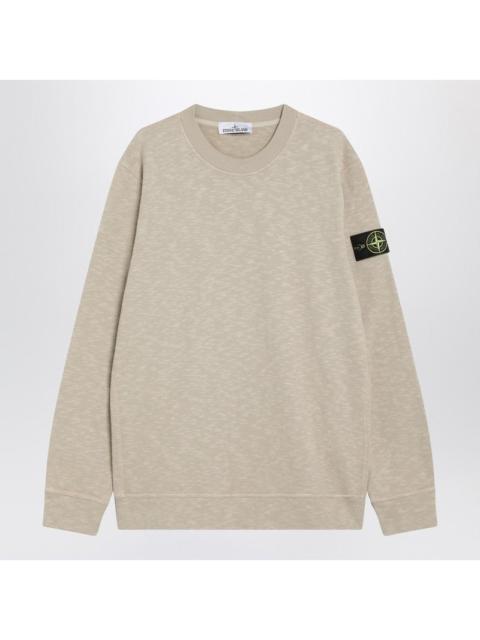 Stone Island Stone Island Desert-Coloured Cotton Sweatshirt Men