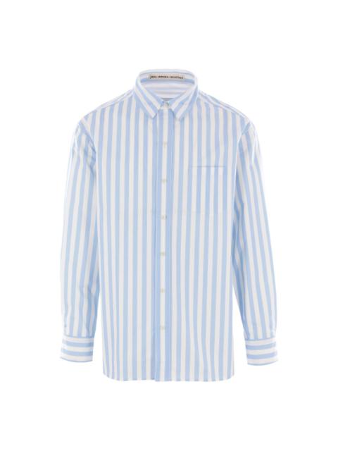 striped poplin shirt