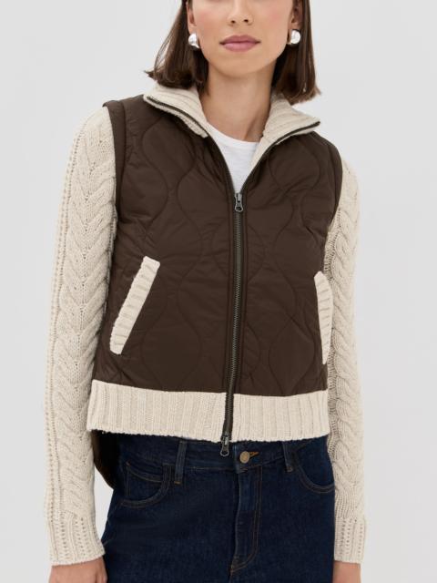 VERONICA BEARD Patra Mixed Media Jacket