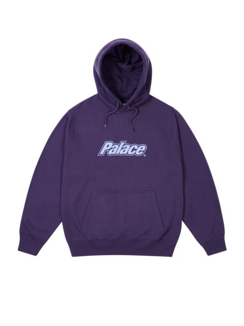 BORDER LOGO HOOD PURP