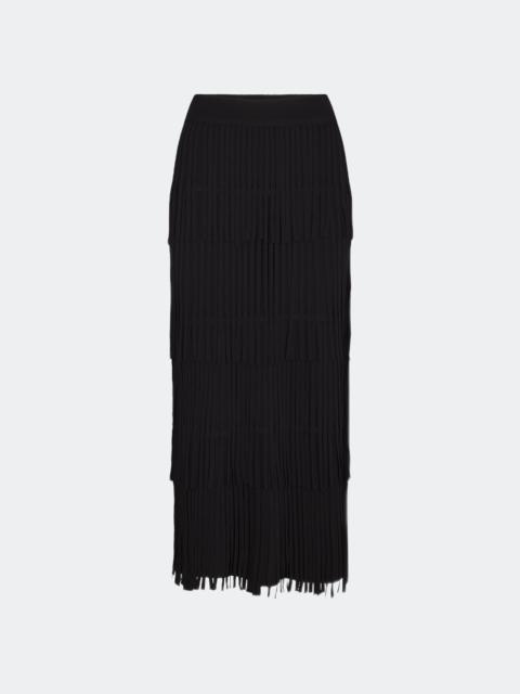 SIMONMILLER Za Za Knit Fringe Skirt In Black
