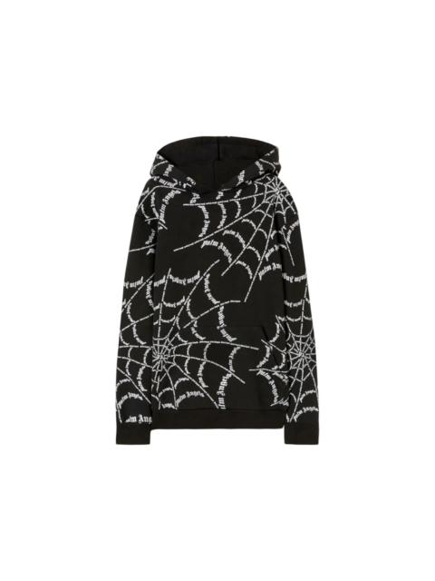 Palm Angels Palm Angels Spider Web Hoodie Black/Off White