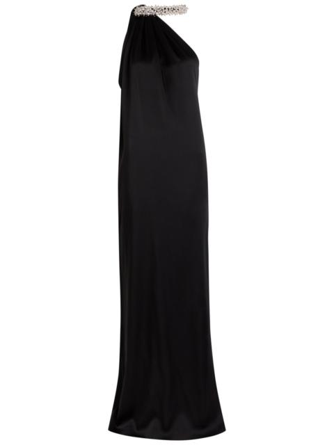 Stella McCartney Stella Mccartney Faux Pearl-embellished Satin Gown