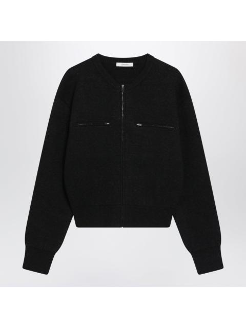 Lemaire Lemaire Charcoal-Colored Alpaca Blend Zip-Up Sweater Women