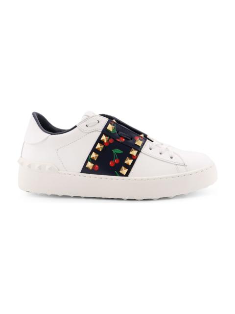 Valentino Rockstud Untitled Leather Low-top Sneakers